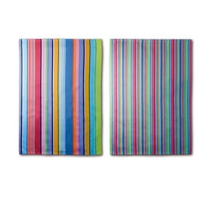Sada 2 utierok Remember Purple Stripes, 70 × 50 cm