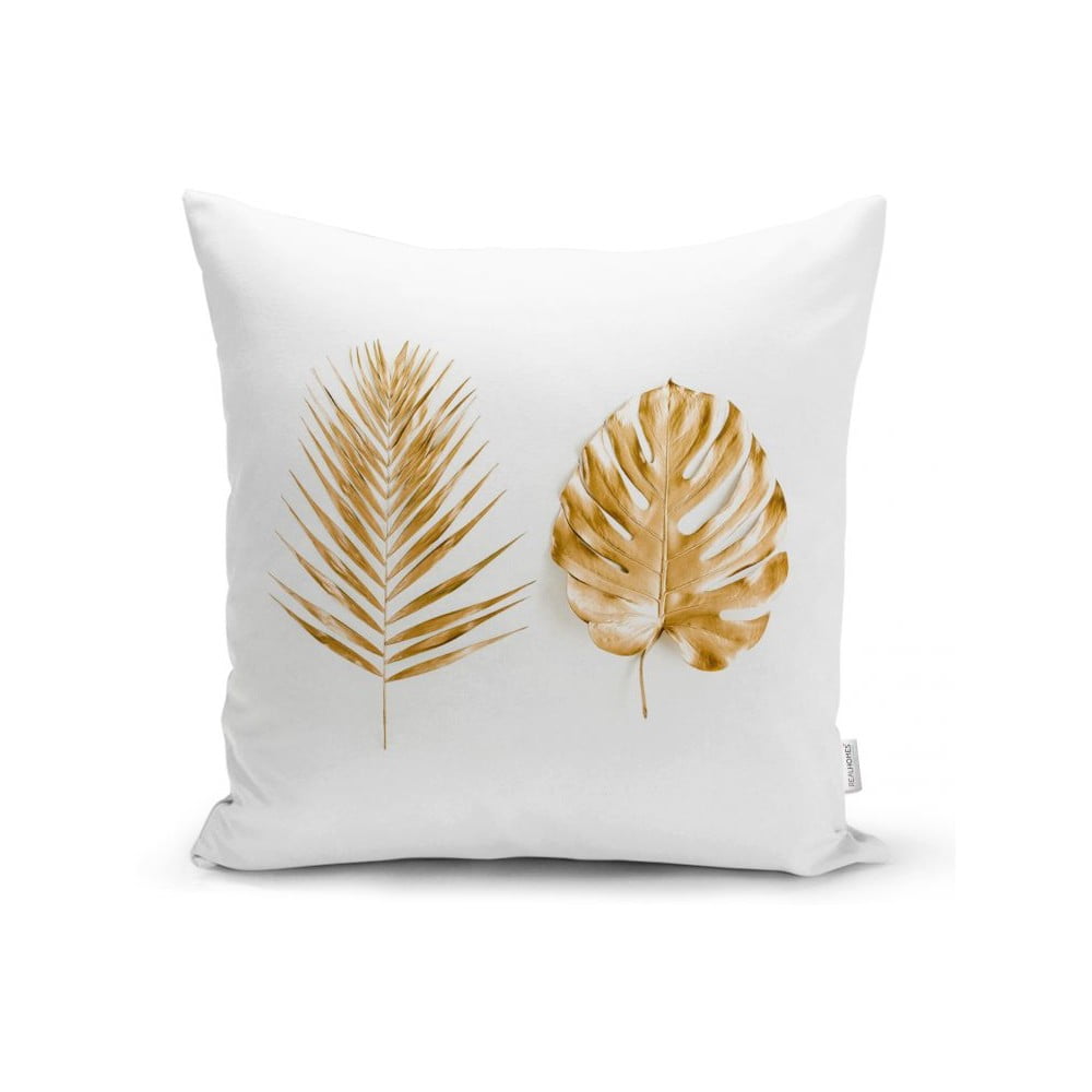 E-shop Obliečka na vankúš Minimalist Cushion Covers Golden Leafes, 45 x 45 cm