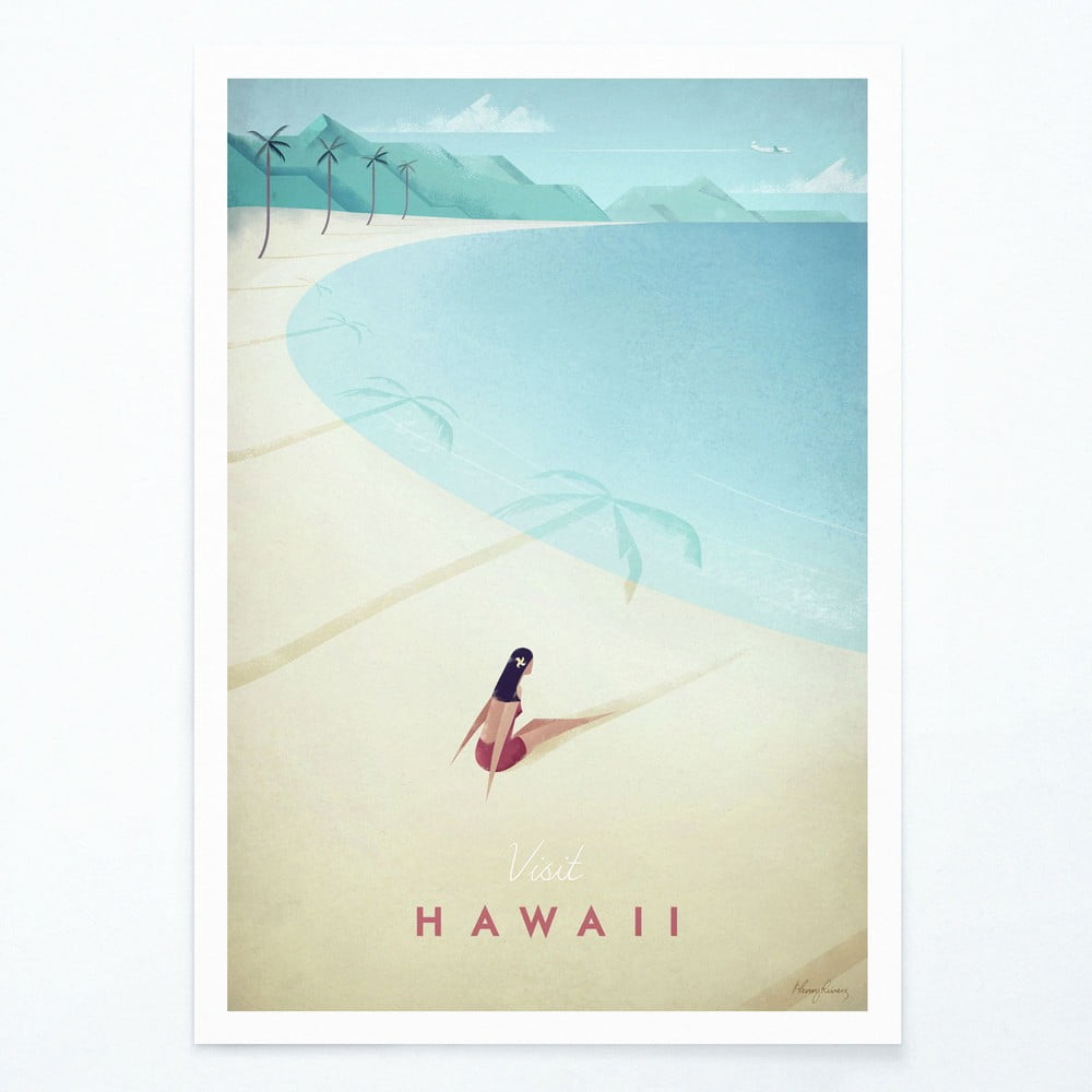 E-shop Plagát Travelposter Hawaii, 50 x 70 cm