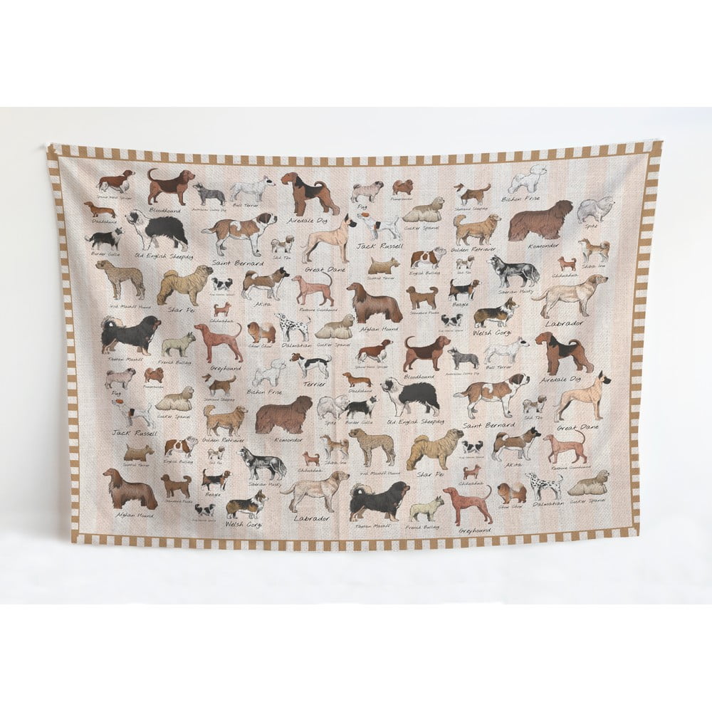 E-shop Bavlnená zmes Károvaný textil pre psov Little Nice Things, 170 x 240 cm