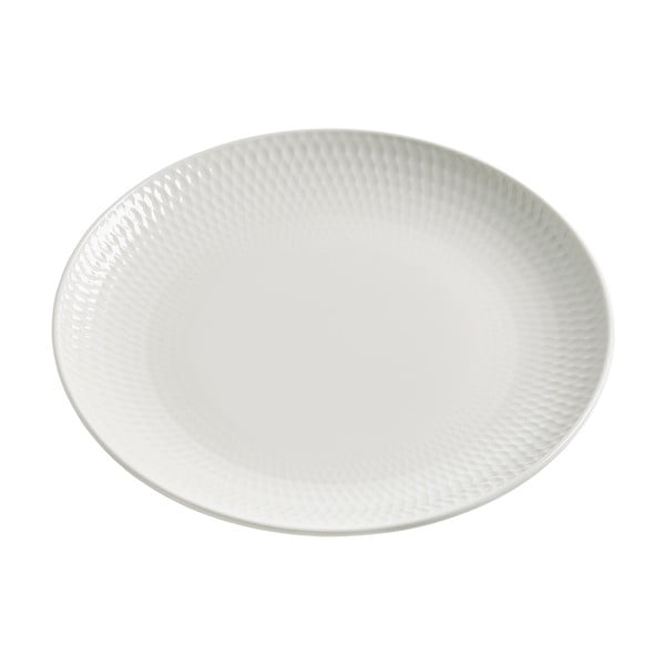 Biely porcelánový dezertný tanier Maxwell & Williams Diamonds, 18 cm