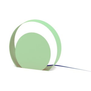 Zelená stojacia lampa MEME Design Chiocciola, Ø 39 cm