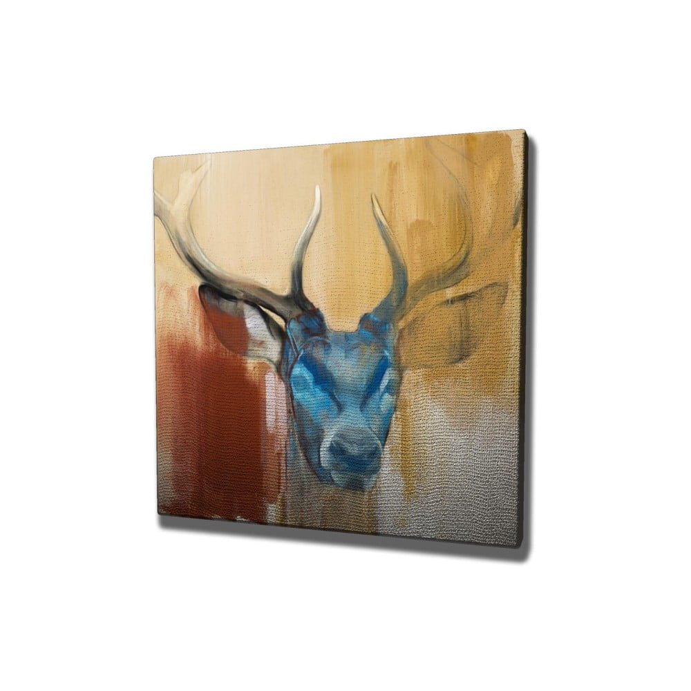 Obraz na plátne Colorful Deer, 45 x 45 cm